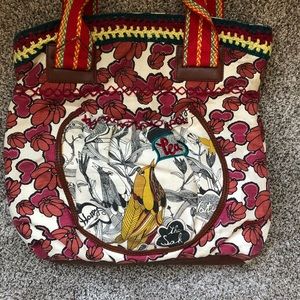 Sakroots Floral Peace Shoulder Bag/Tote